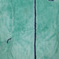 Womens Green The North Face Fluffy Sherpa Full Zip Jumper