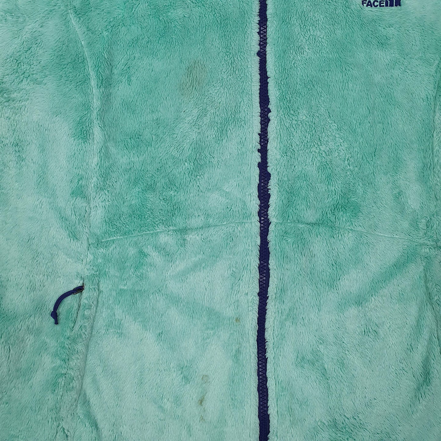Womens Green The North Face Fluffy Sherpa Full Zip Jumper
