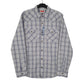 Mens Blue Wrangler Cowboy Wash Long Sleeve Shirt