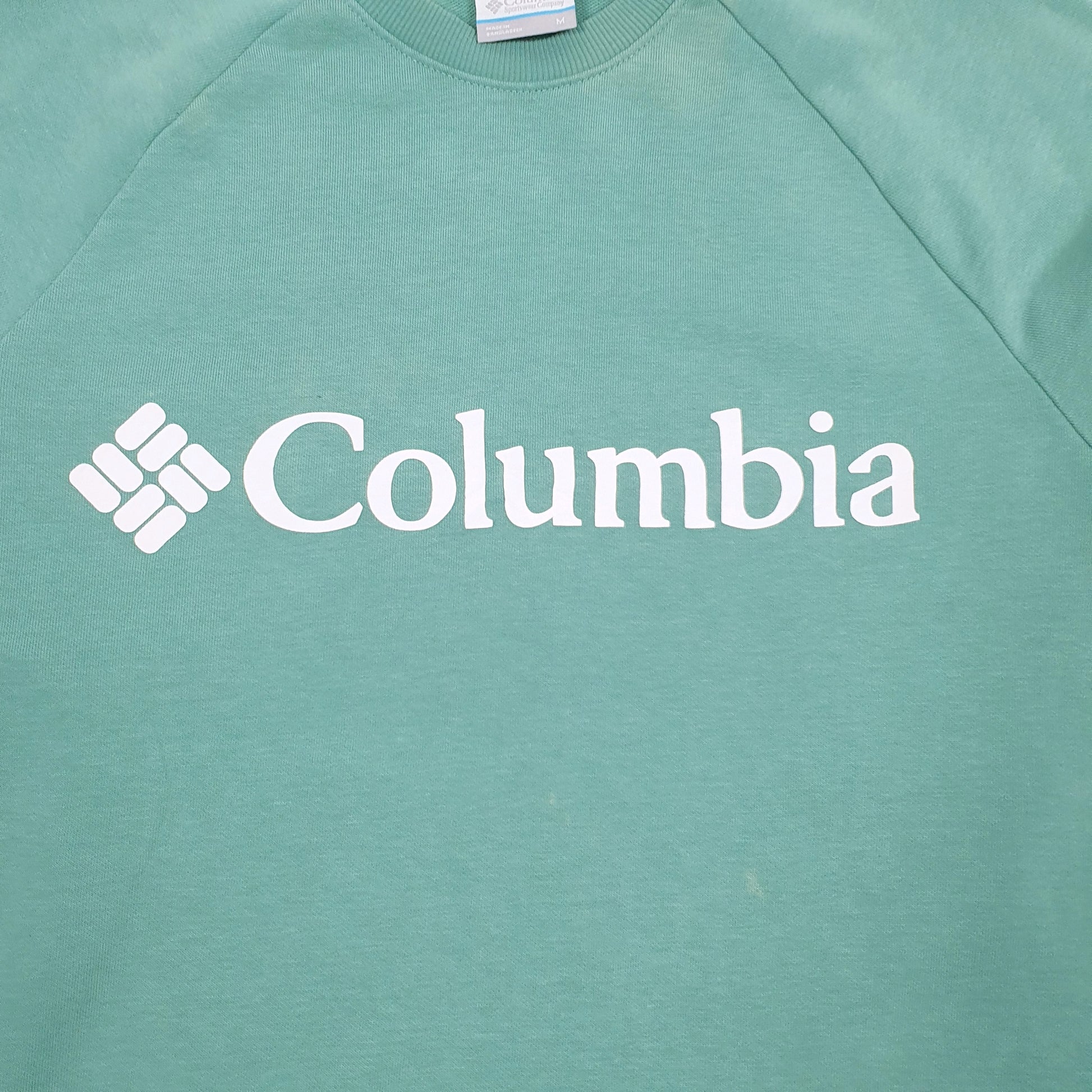 Mens Green Columbia Sportswear Company  Crewneck Jumper