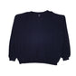 Mens Navy Lands End Vintage 90s Crewneck Jumper
