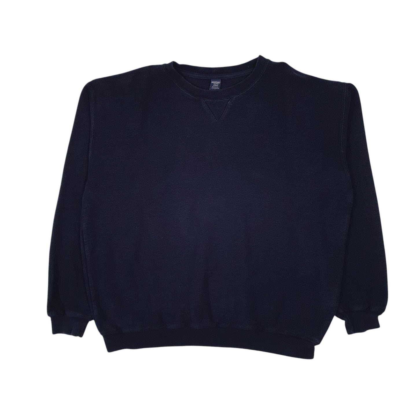 Mens Navy Lands End Vintage 90s Crewneck Jumper