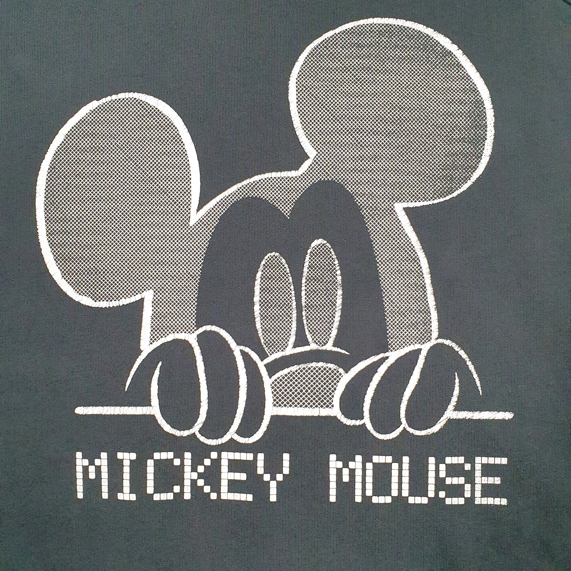 Womens Black Disney Mickey Mouse Crewneck Jumper
