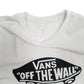 Mens White Vans  Crewneck T Shirt