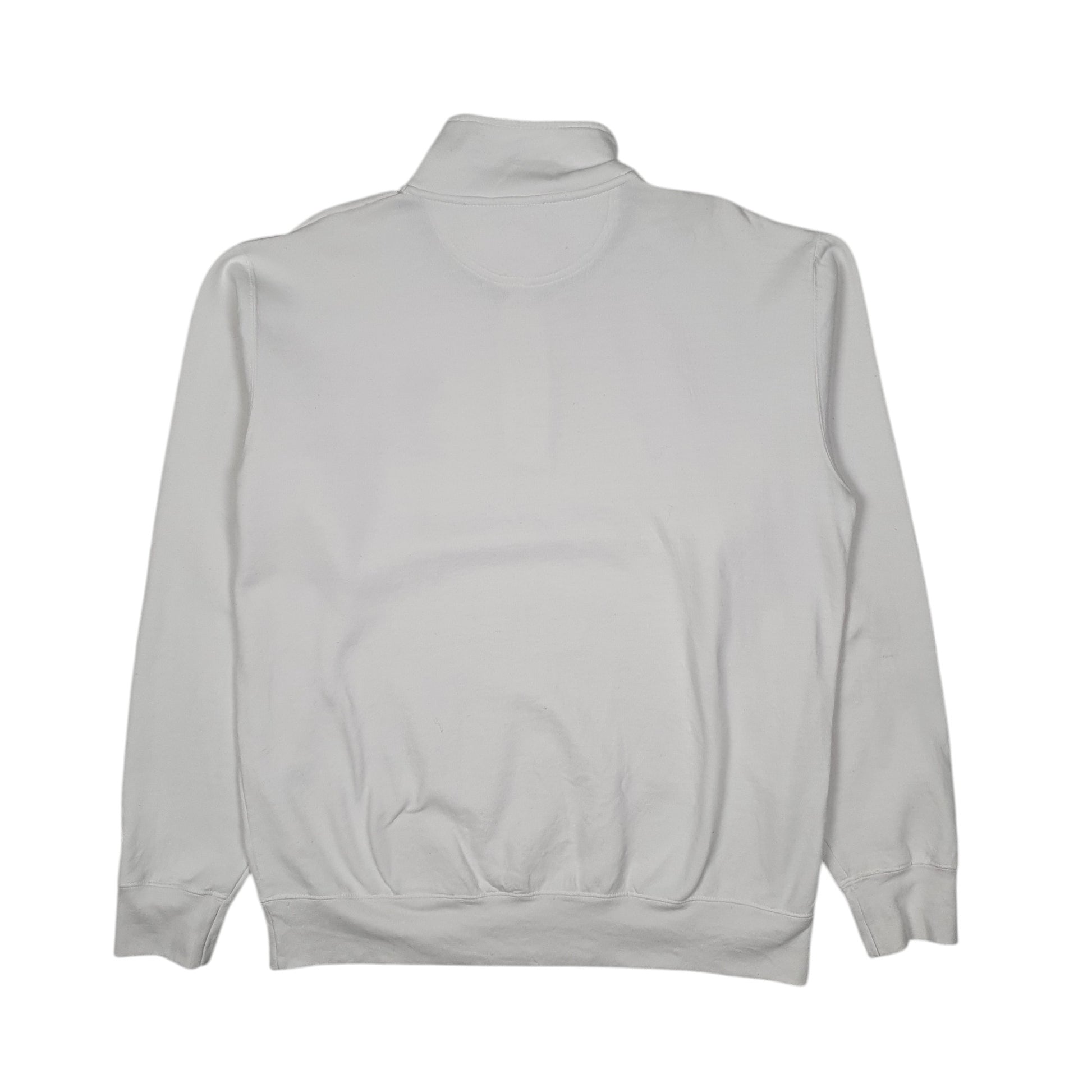 Mens White Champion Southeastern Oklahoma University Quarter Zip Jumper