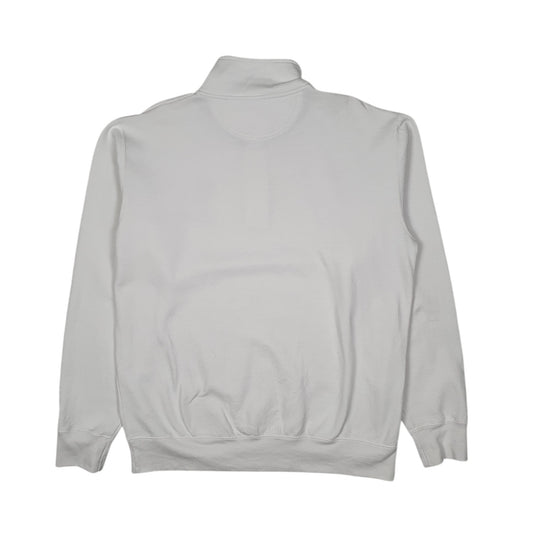 Mens White Champion Southeastern Oklahoma University Quarter Zip Jumper