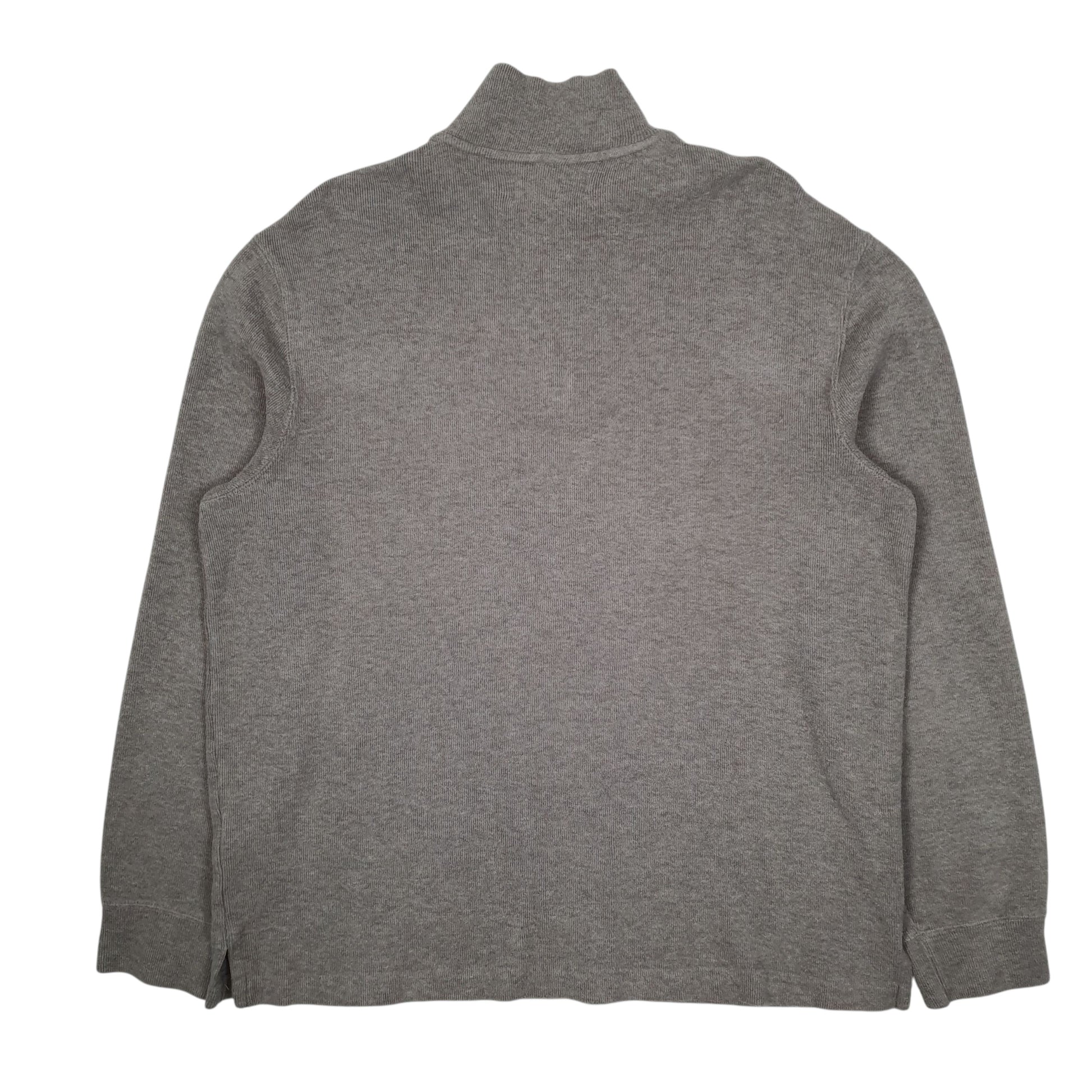 Mens Grey Polo Ralph Lauren  Quarter Zip Jumper
