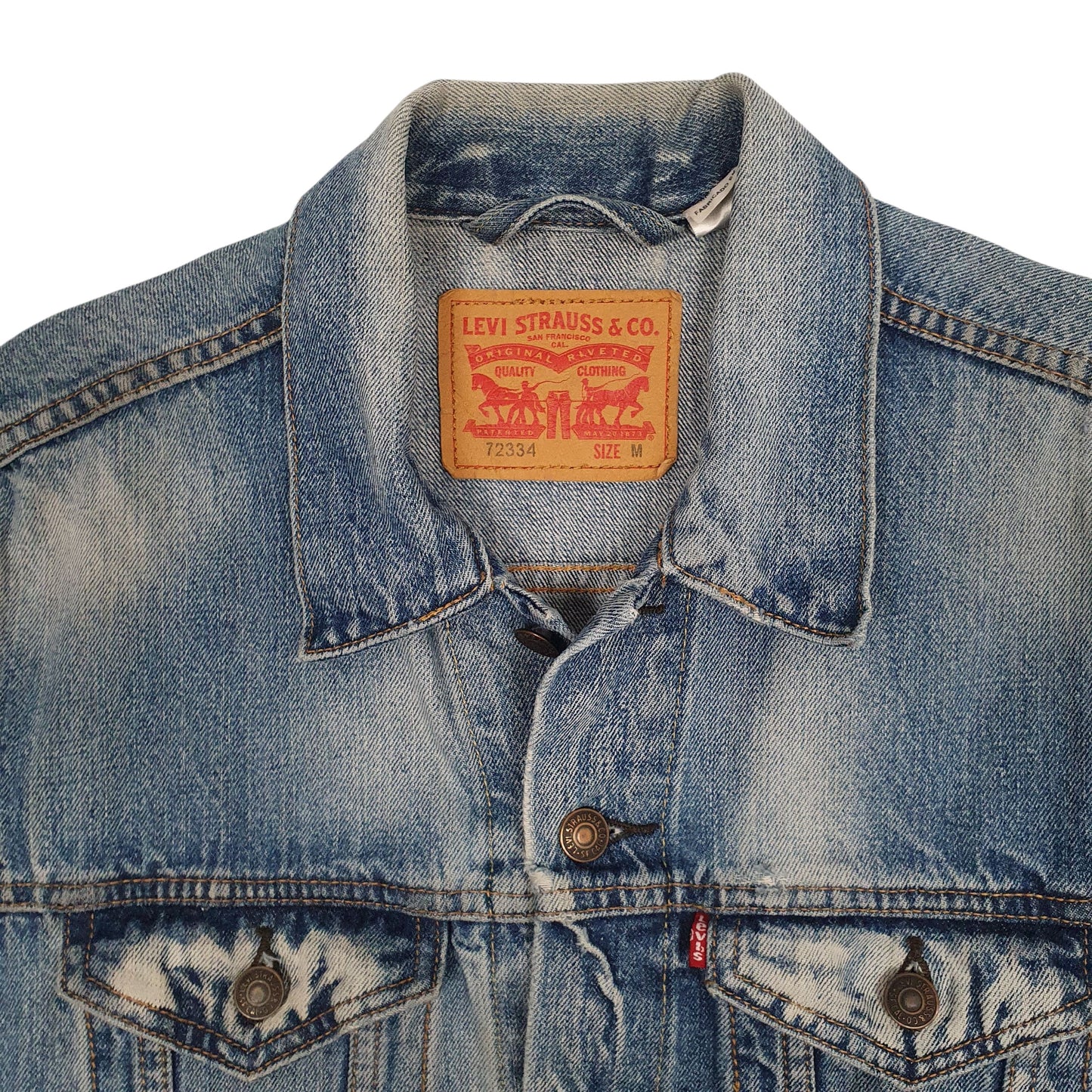 Mens Blue Levis Type 3 Trucker  Coat