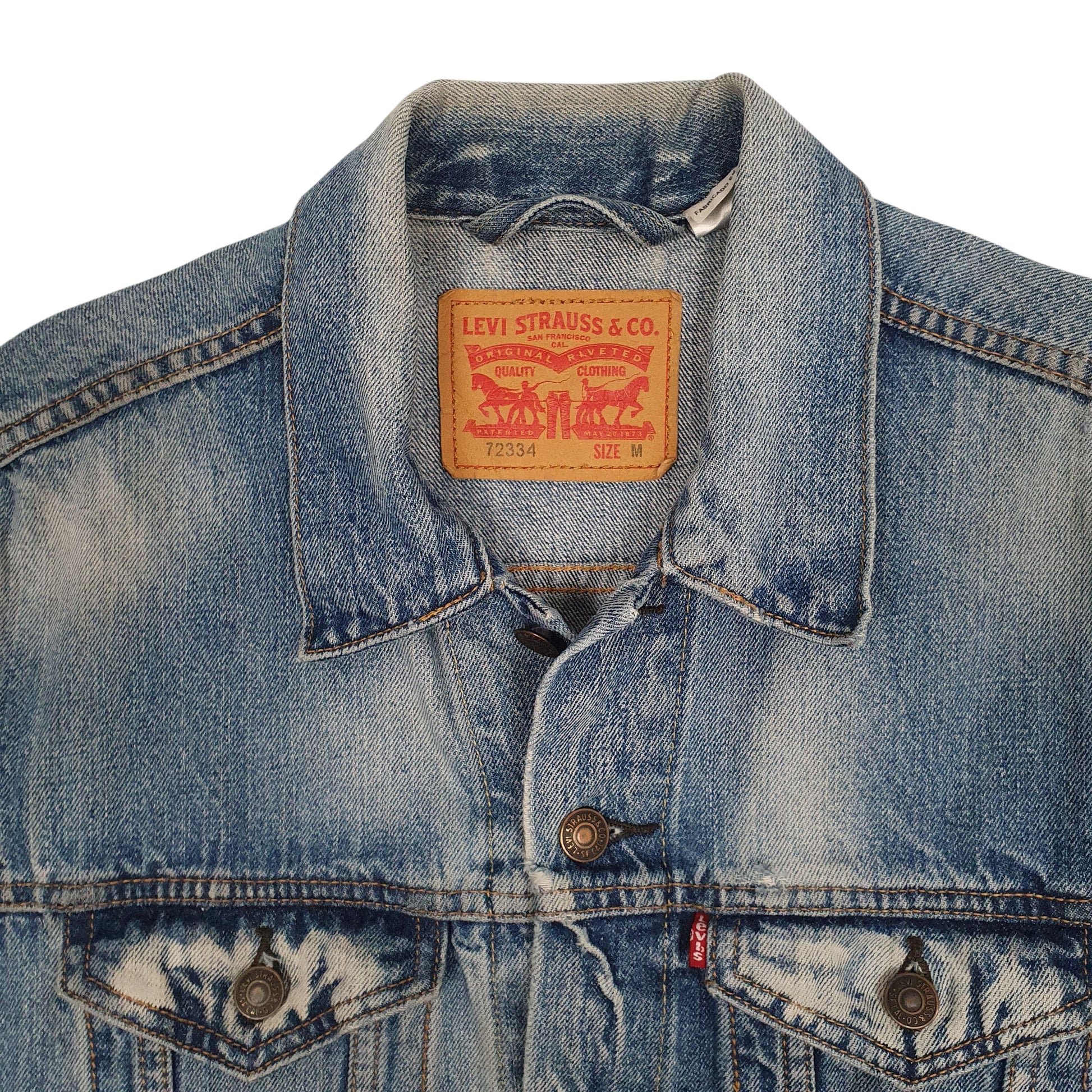 Mens Blue Levis Type 3 Trucker  Coat
