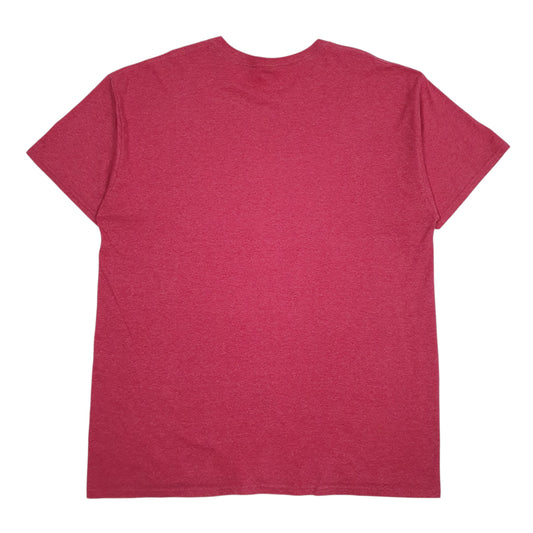 Mens Red Jerzees   T Shirt