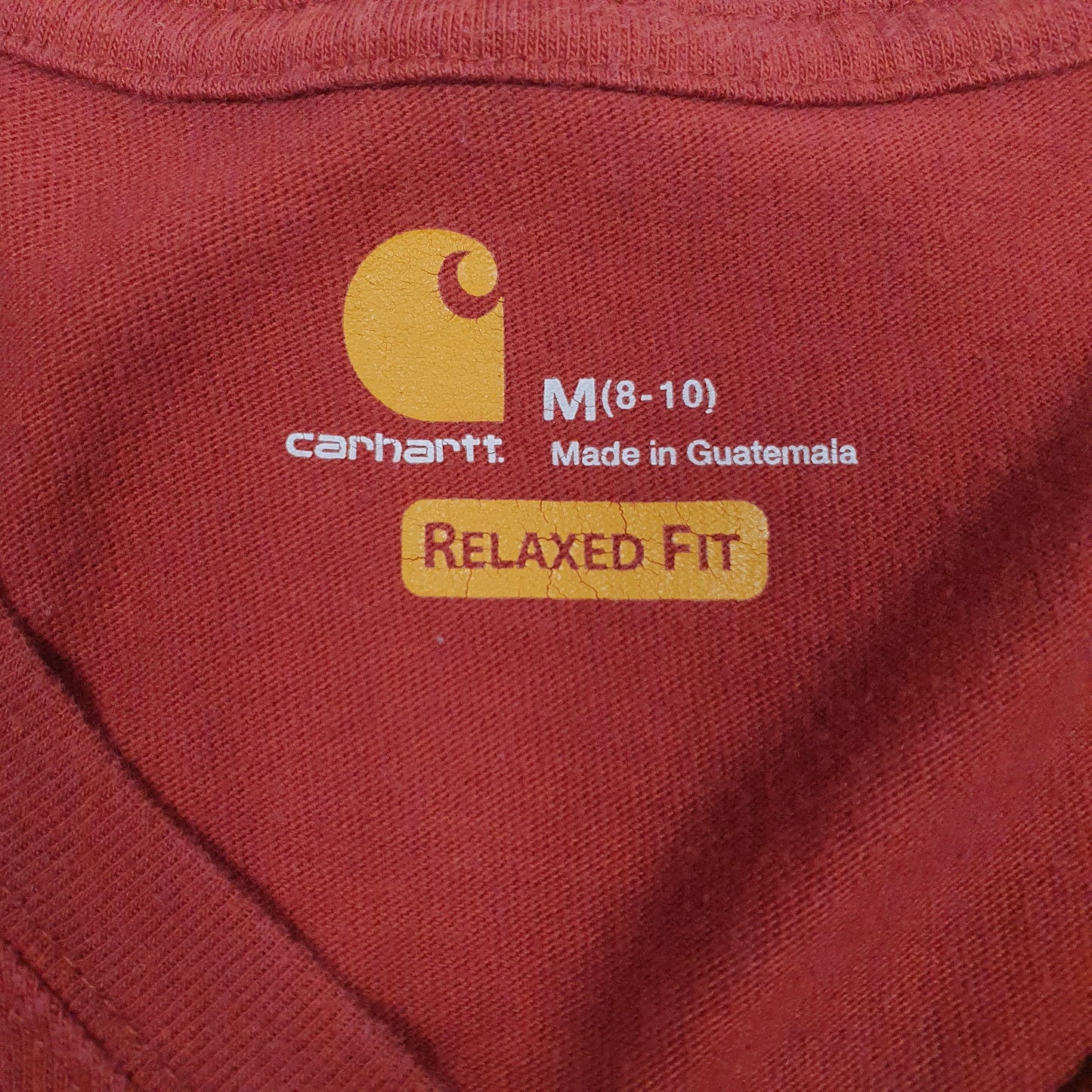 Womens Red Carhartt   T Shirt