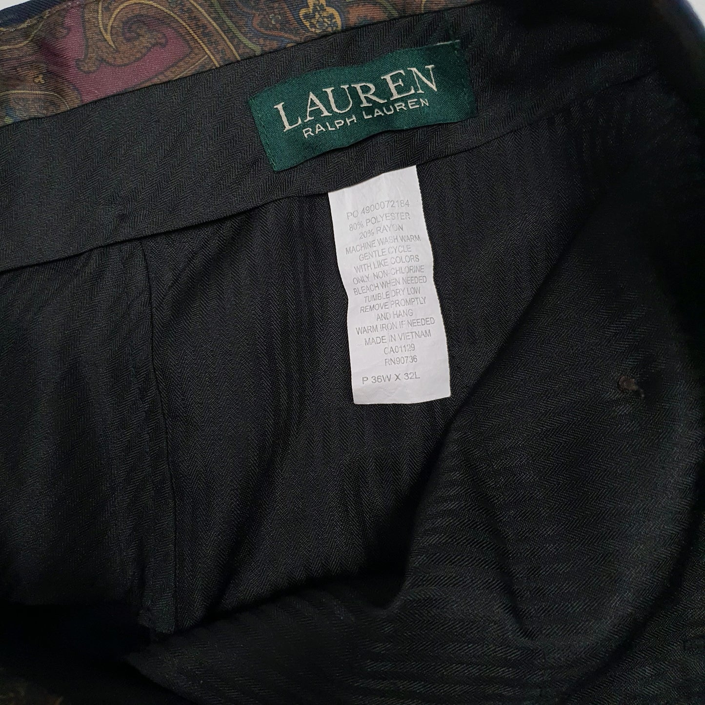 Mens Navy Ralph Lauren   Trousers