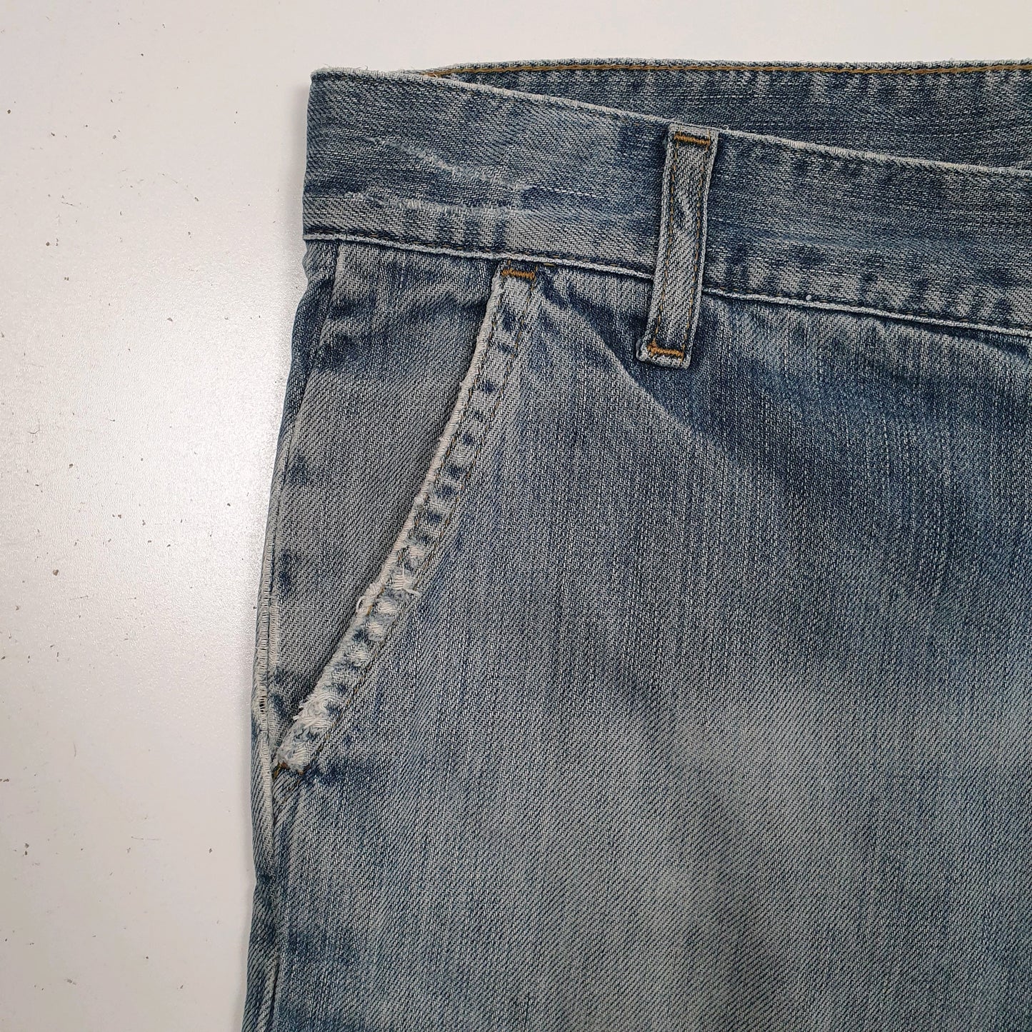 Mens Blue Carhartt   Shorts