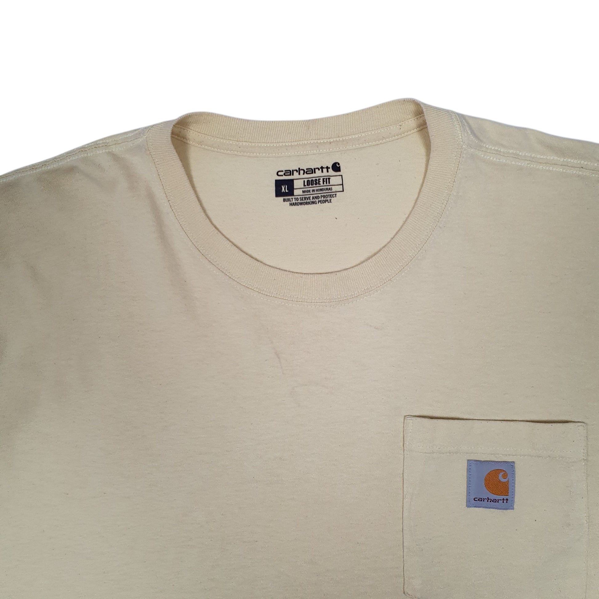 Mens Yellow Carhartt   T Shirt