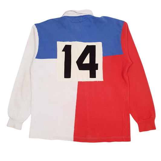 Mens White Barbarian Vintage 90s  Polo Shirt