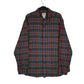 Mens Grey L.L.Bean Scotch Plaid Flannel Long Sleeve Shirt