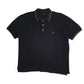 Mens Black Fila  Short Sleeve Polo Shirt