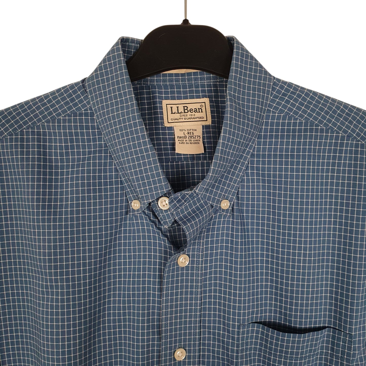 Mens Blue L.L.Bean   Shirt