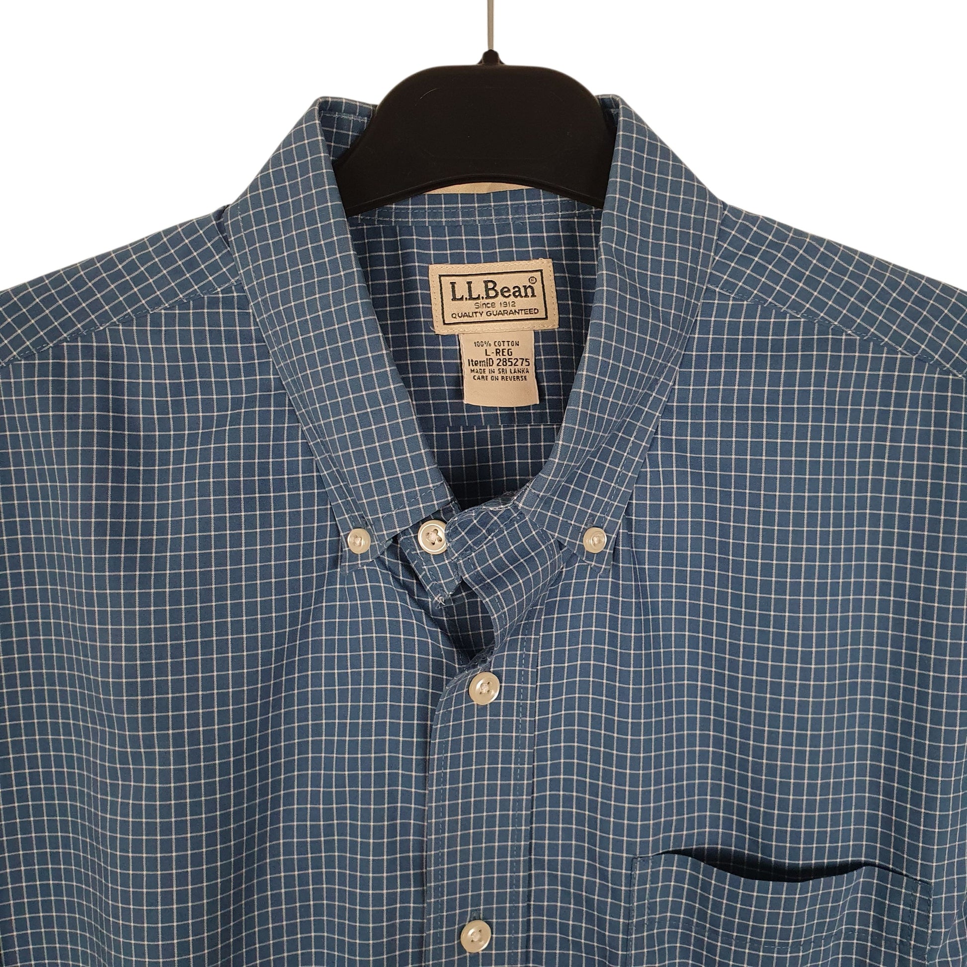 Mens Blue L.L.Bean   Shirt