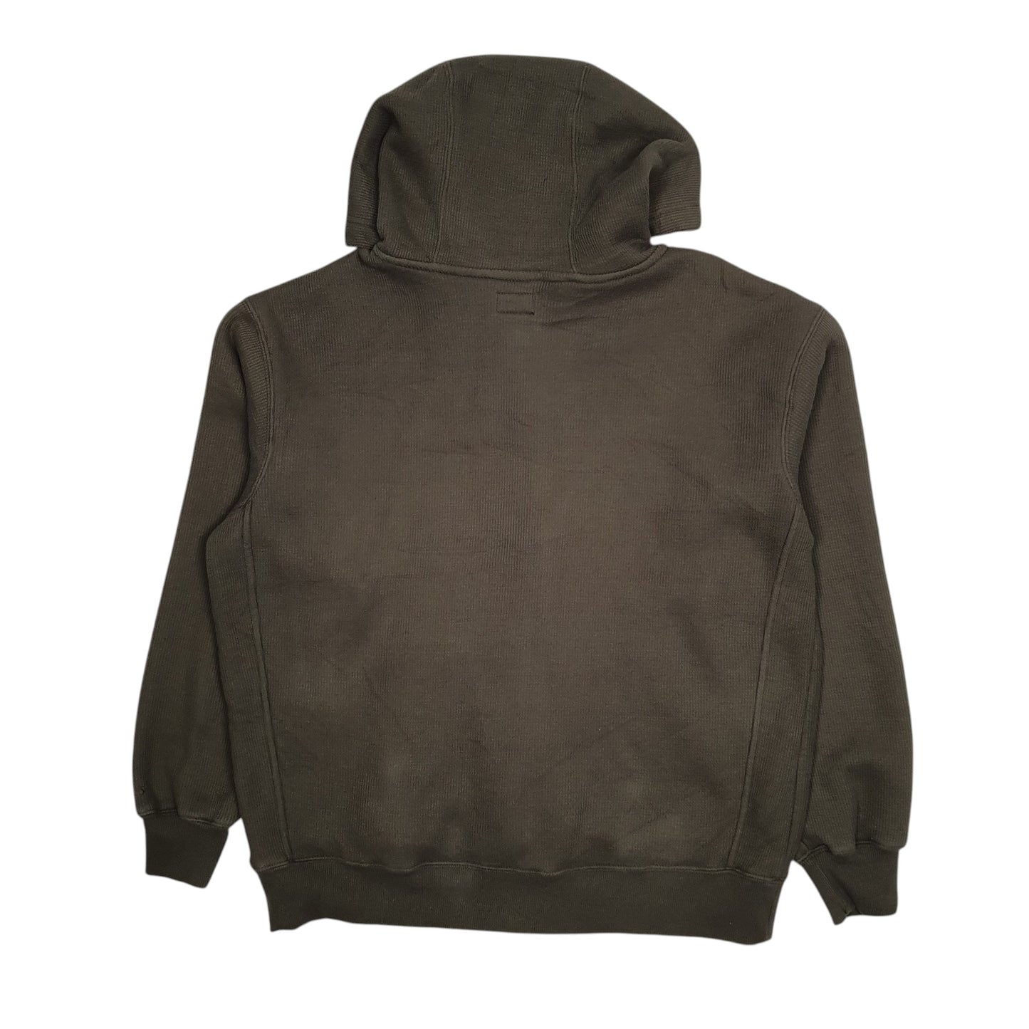 Mens Green Dickies Hoodie Fleece Lined Full Zip Jumper