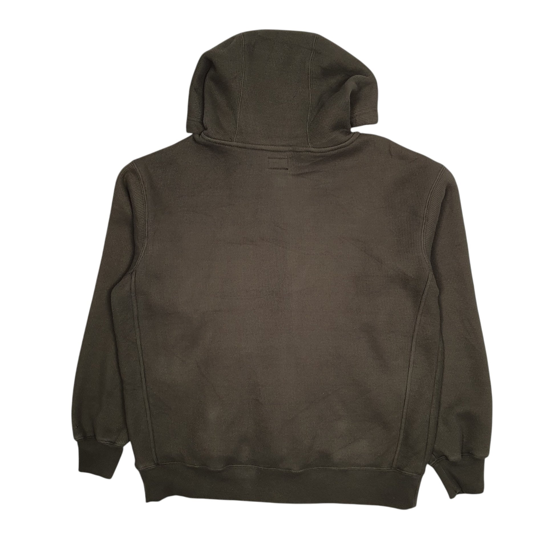 Mens Green Dickies Hoodie Fleece Lined Full Zip Jumper