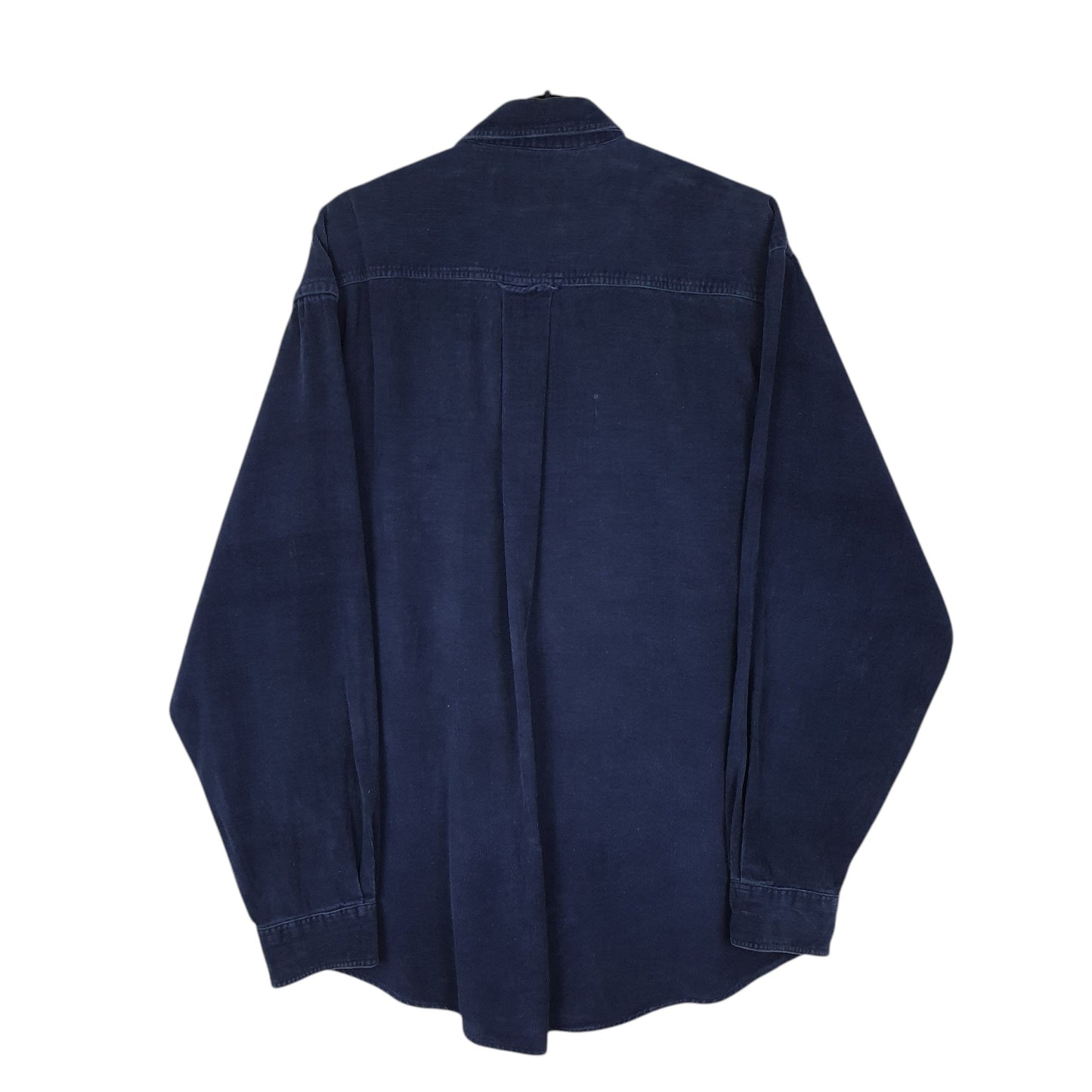 Mens Navy Eddie Bauer Corduroy Vintage 80s  Shirt