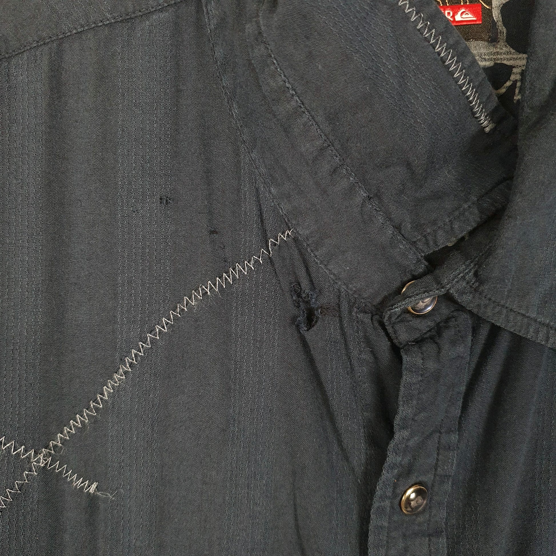 Mens Navy Quiksilver   Shirt