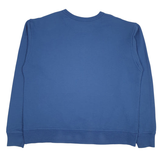 Mens Blue Champion Spellout Crewneck Jumper