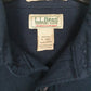 Mens Navy L.L.Bean Tall Chamois Flannel  Shirt