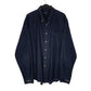 Mens Navy Lands End Corduroy Long Sleeve Shirt