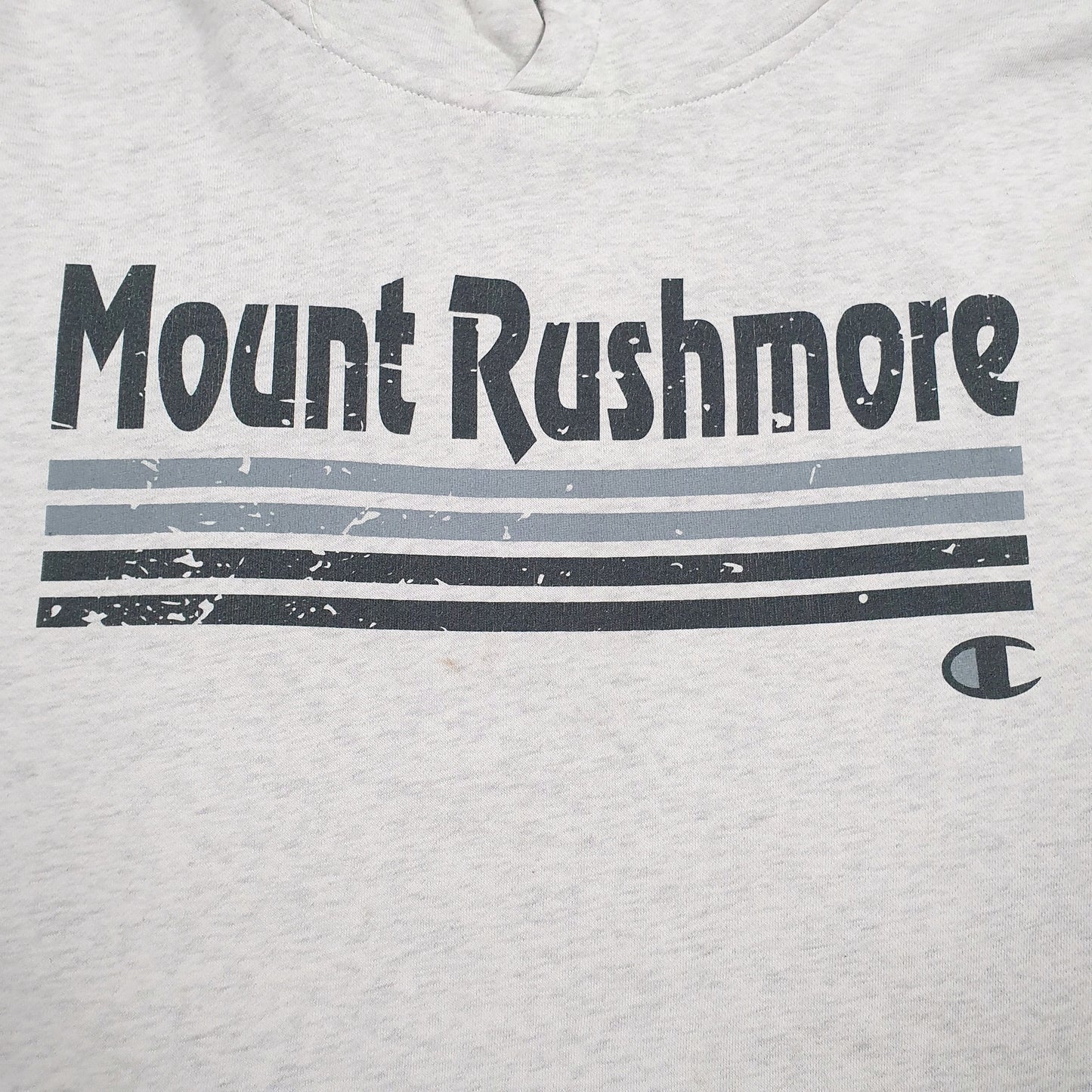 Mens Grey Champion Mount Rushmore Hoodie Jumper
