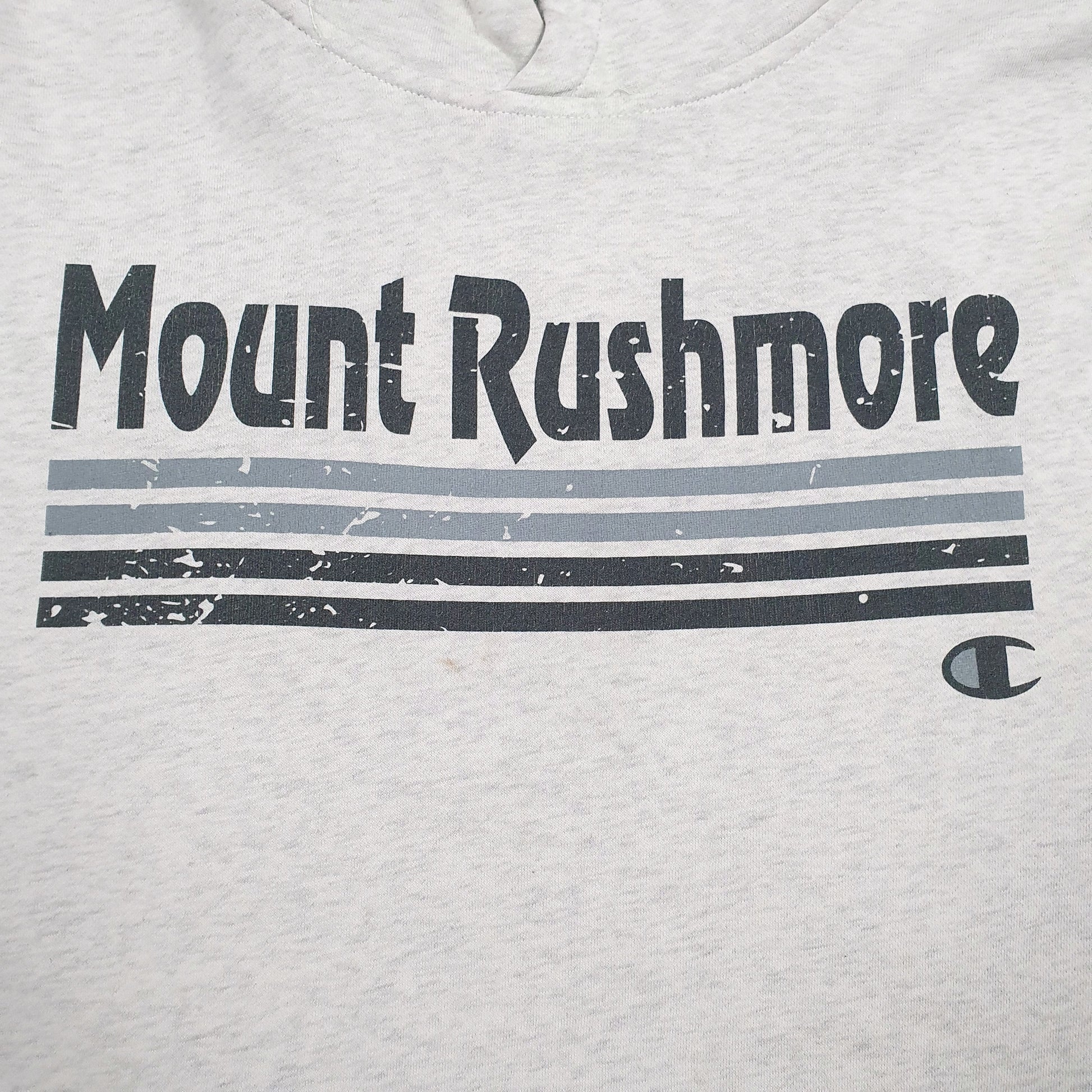 Mens Grey Champion Mount Rushmore Hoodie Jumper