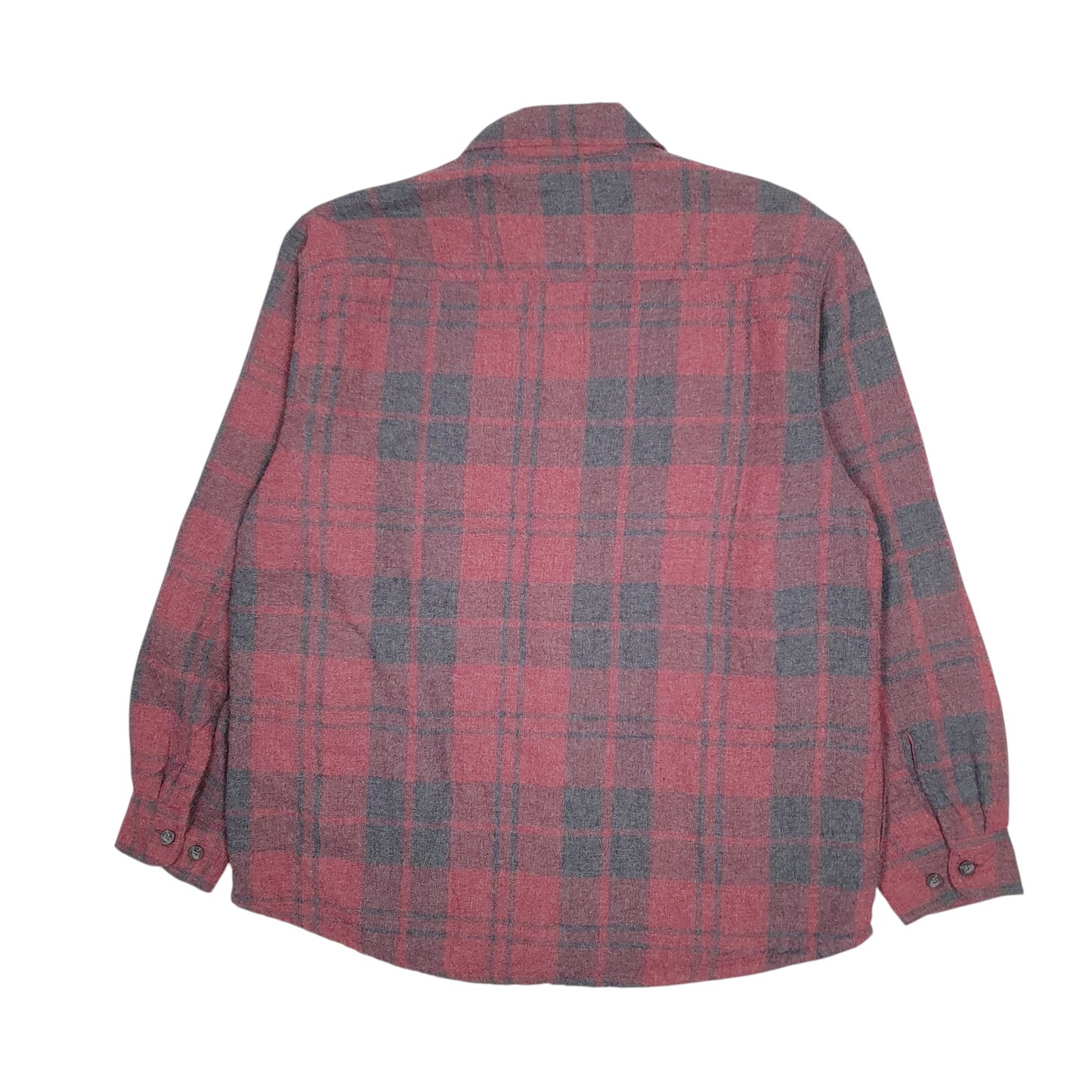 Mens Burgundy Wrangler Plaid Sherpa Lined  Coat