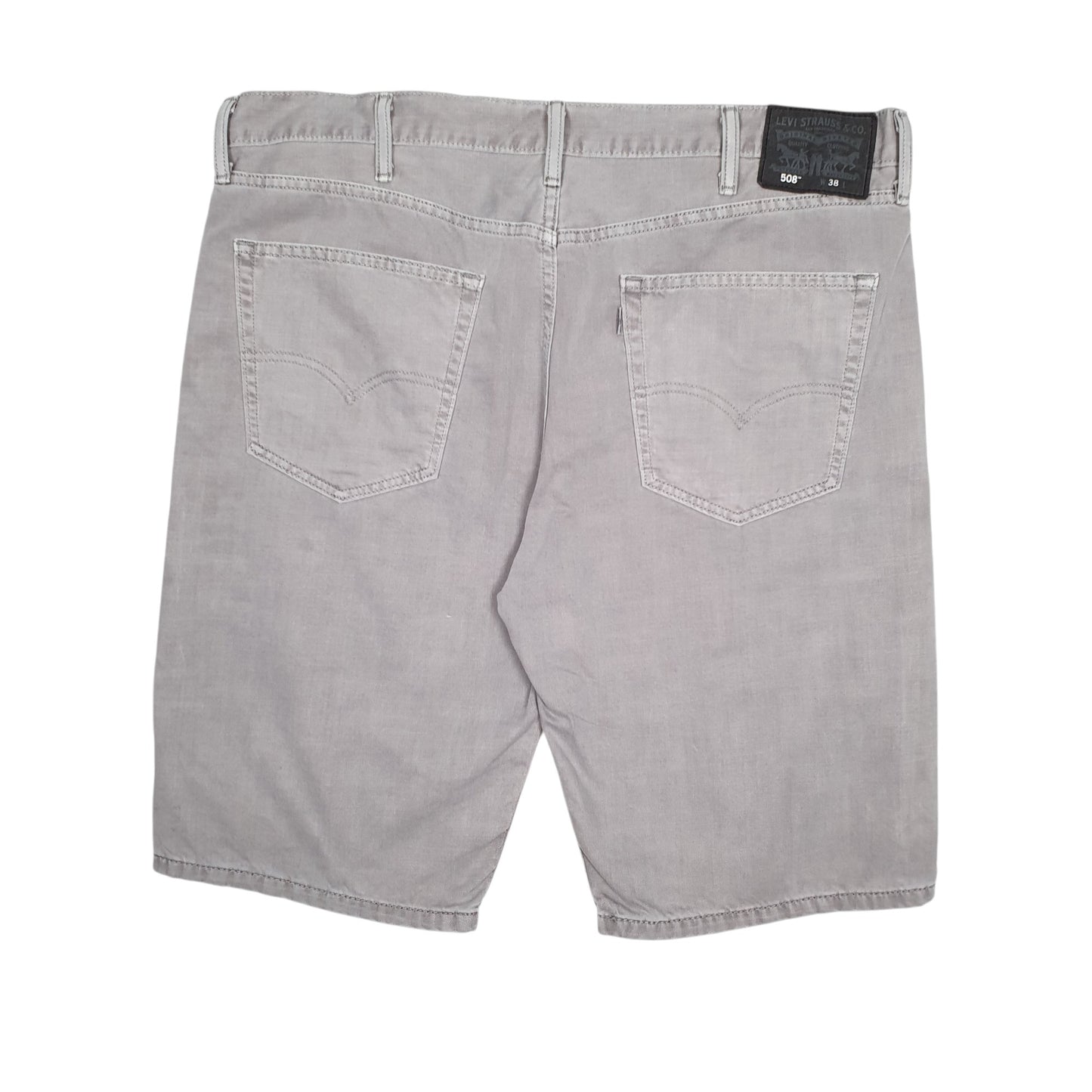 Mens Grey Levis 508 Slim Fit  Shorts