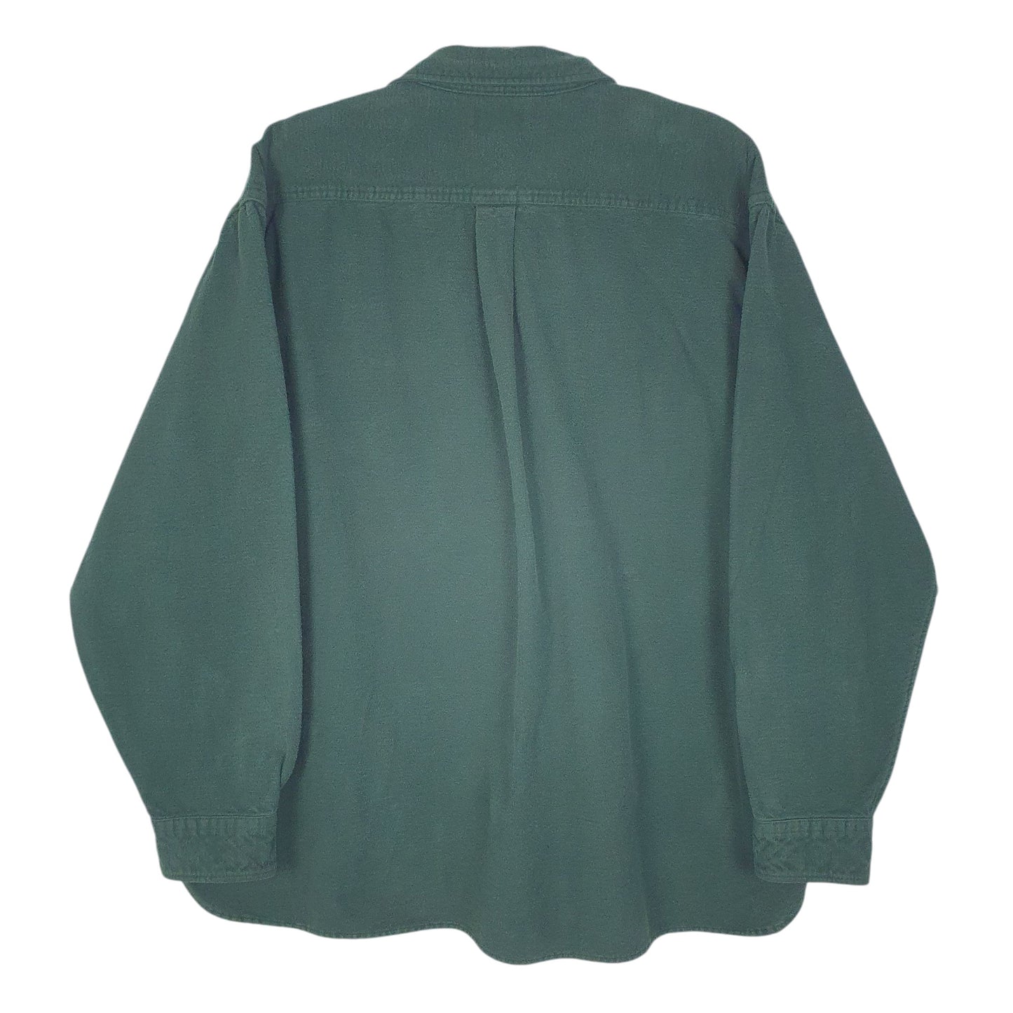 Mens Green L.L.Bean Chamois  Shirt