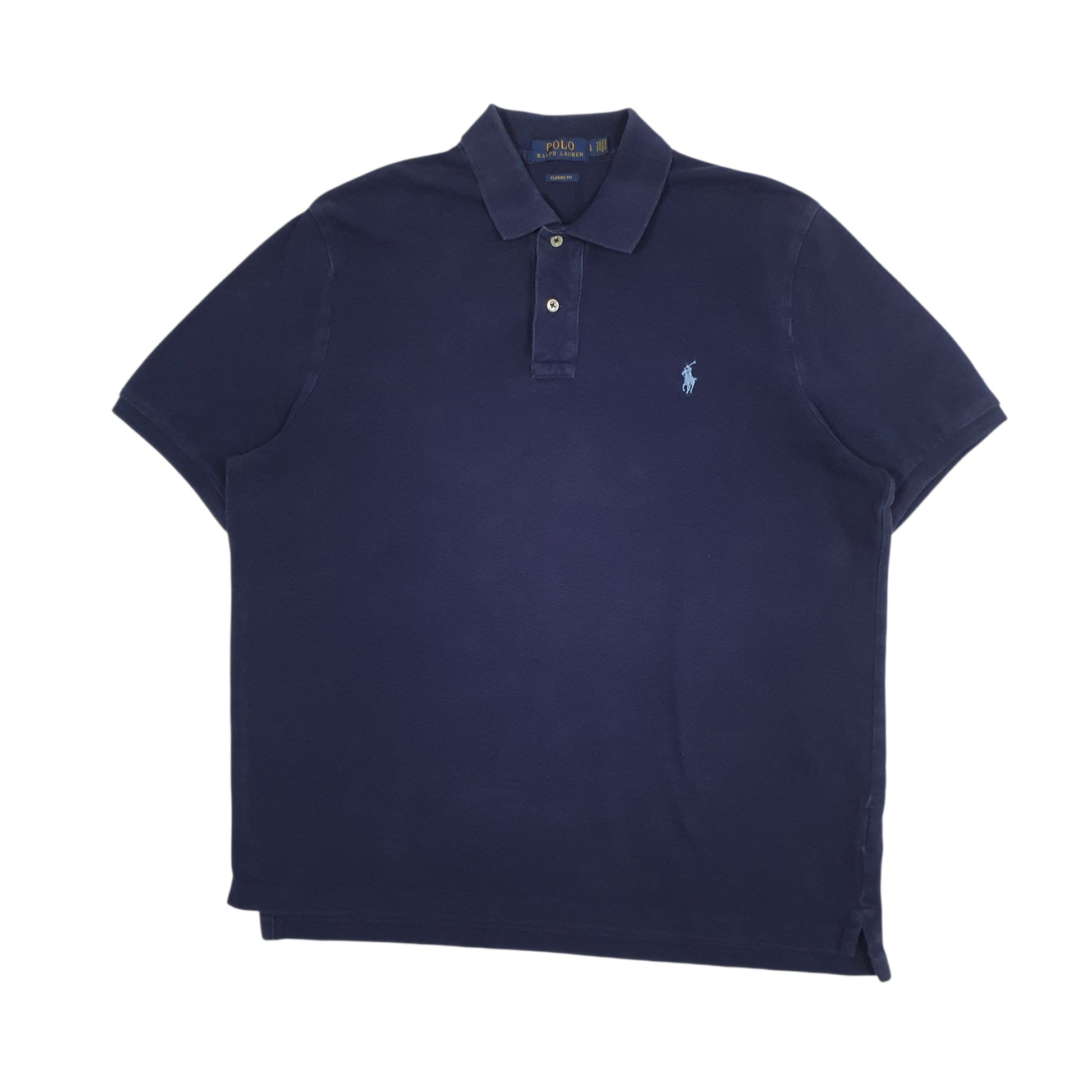 Mens Navy Polo Ralph Lauren Classic Fit Short Sleeve Polo Shirt