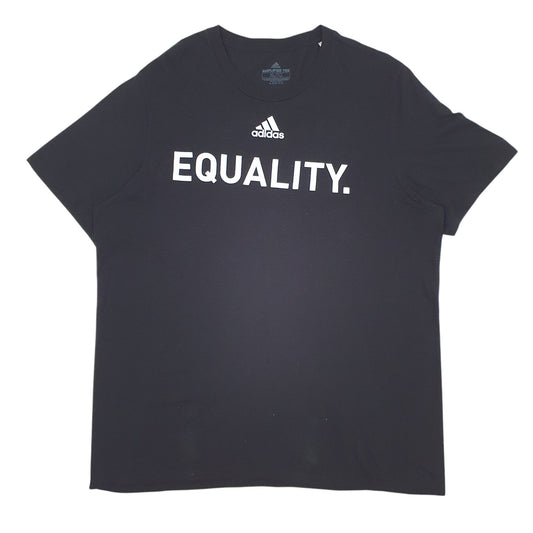 Mens Black Adidas  Short Sleeve T Shirt