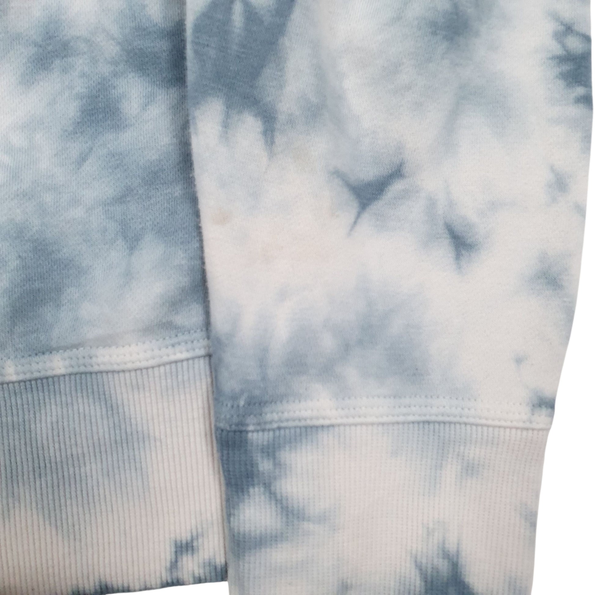 Mens Blue Champion Tie Dye Crewneck Jumper