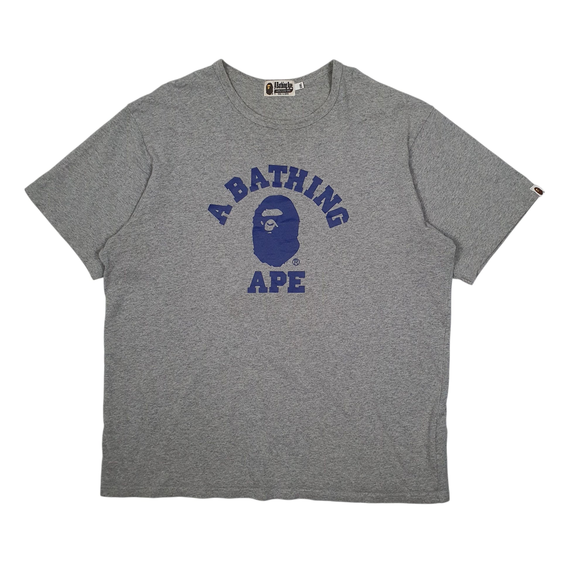 Mens Grey A Bathing Ape  Short Sleeve T Shirt