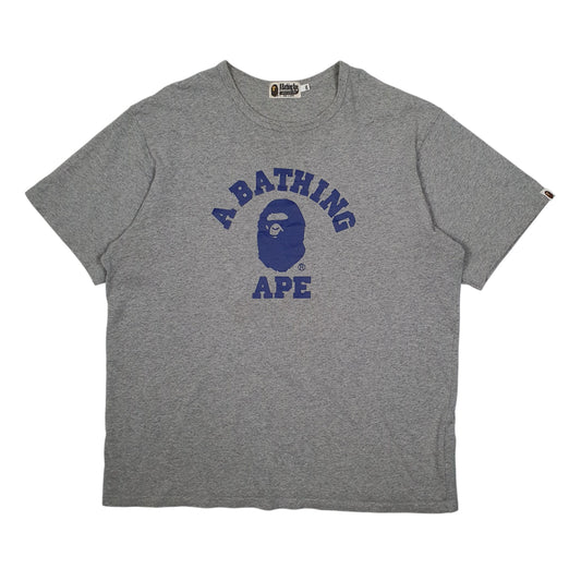 Mens Grey A Bathing Ape  Short Sleeve T Shirt
