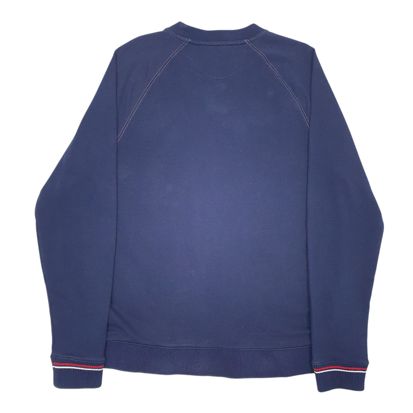 Mens Navy Fila Spellout Crewneck Jumper