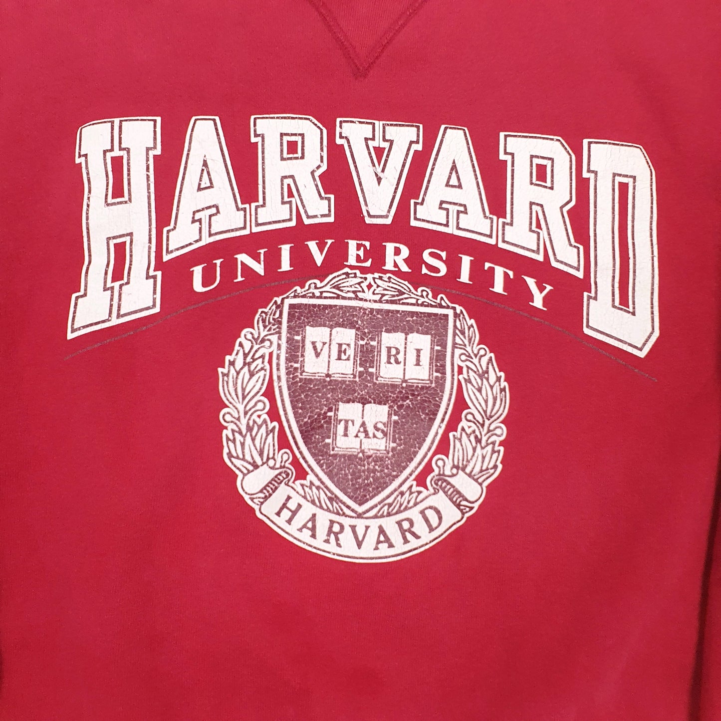 Mens Red Champion Vintage Made In USA Harvard Crewneck Jumper