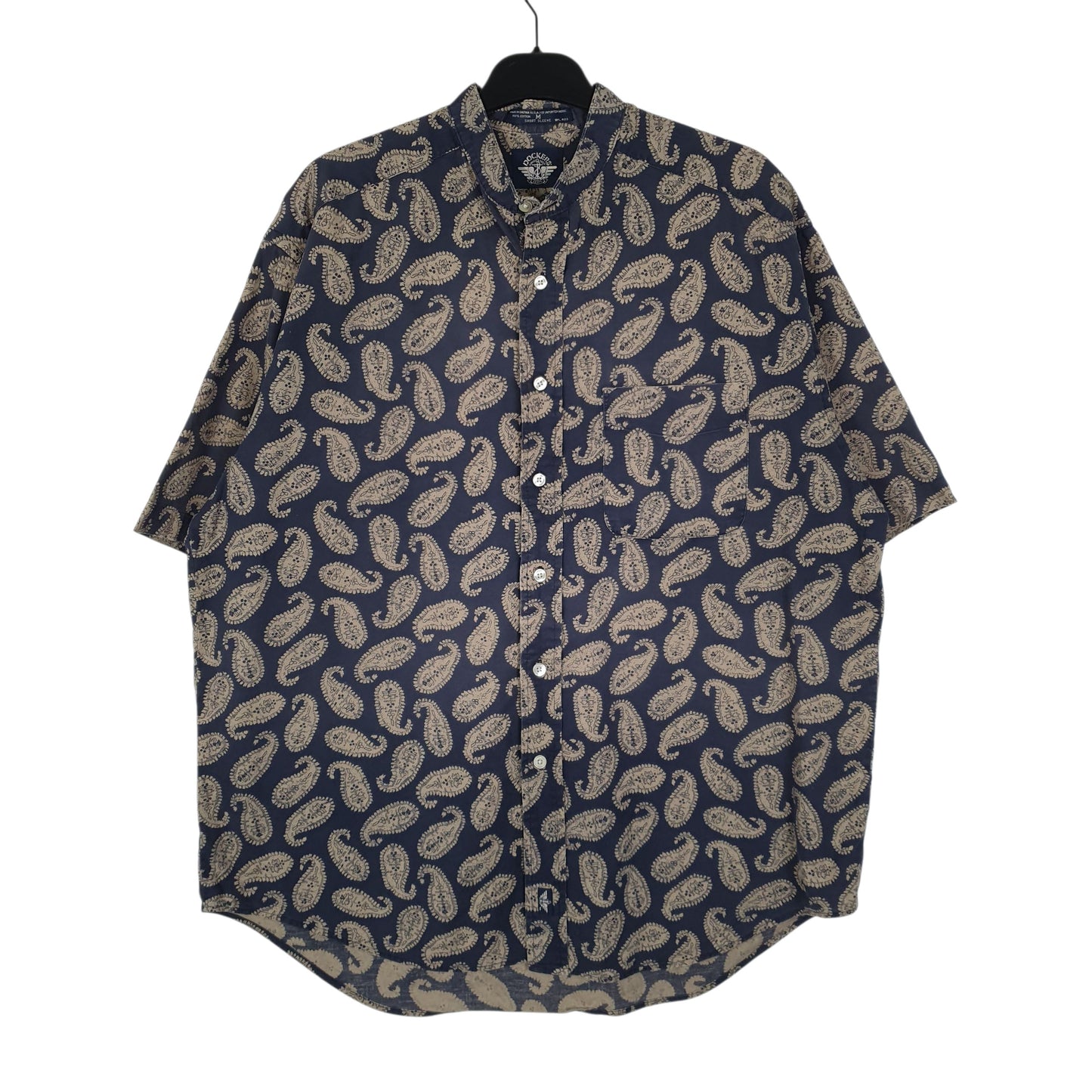 Mens Navy Dockers Levis Vintage 90s Short Sleeve Shirt