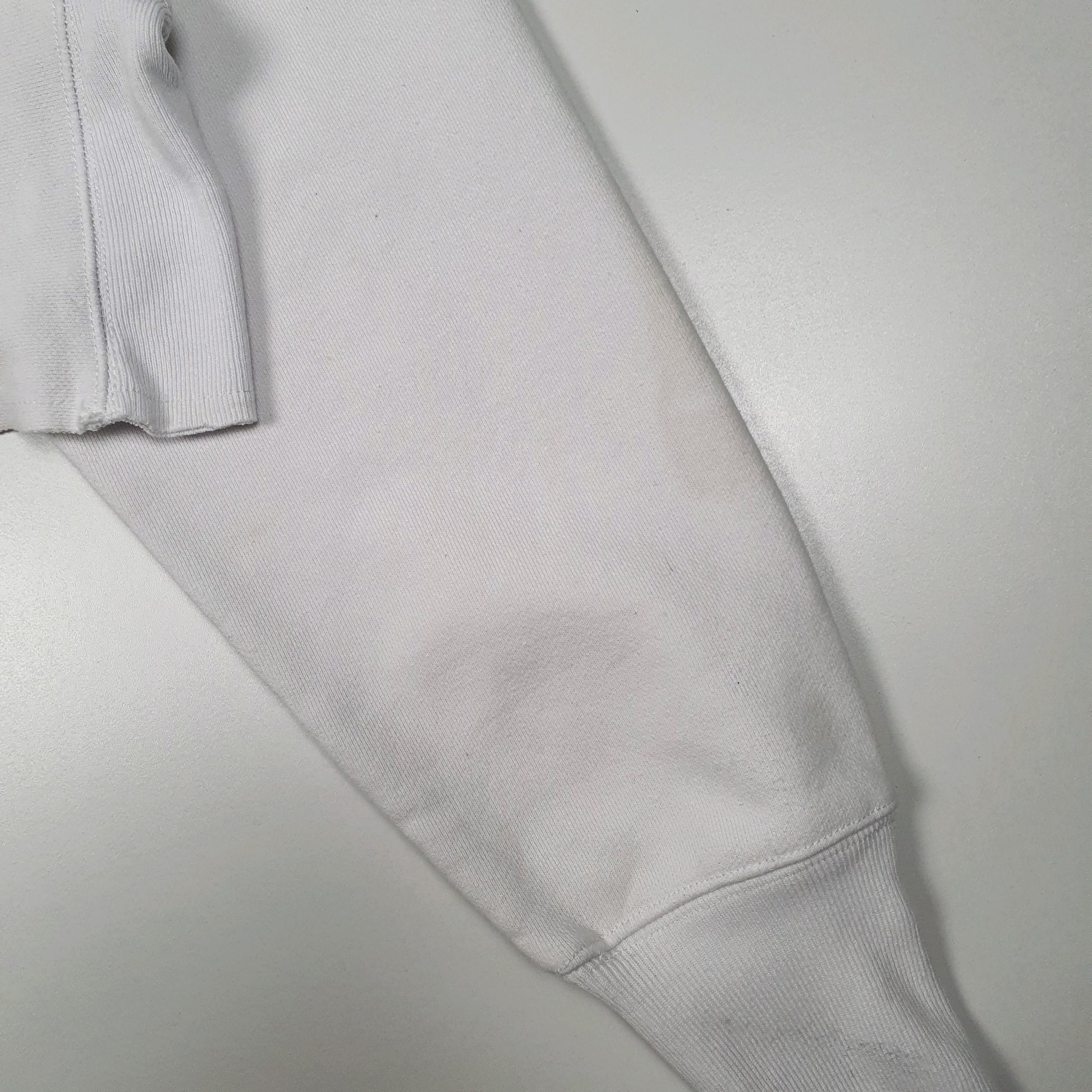 Womens White Champion Reverse Weave Crop Top Crewneck Jumper