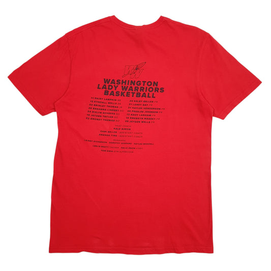 Womens Red Gildan Basketball  T Shirt