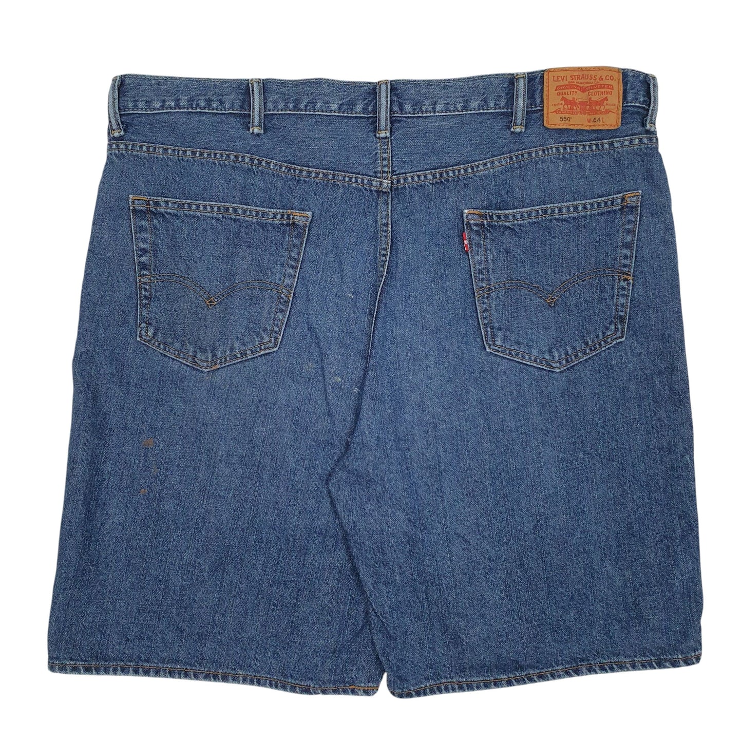 Mens Blue Levis 550 Relaxed Fit Hoodie Shorts