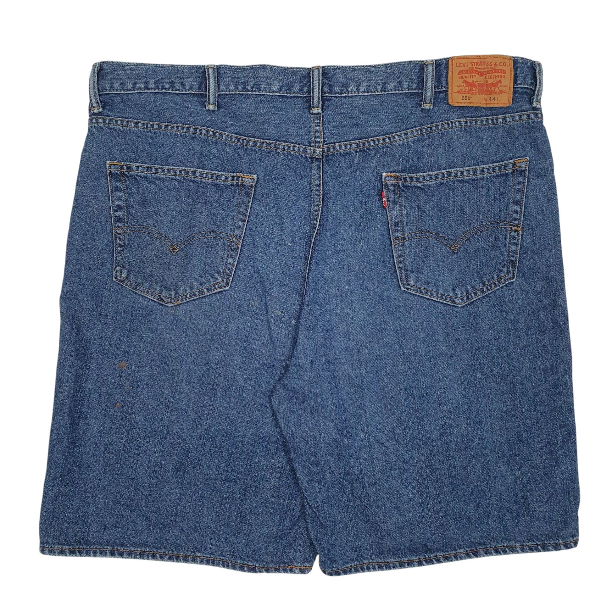 Mens Blue Levis 550 Relaxed Fit Hoodie Shorts