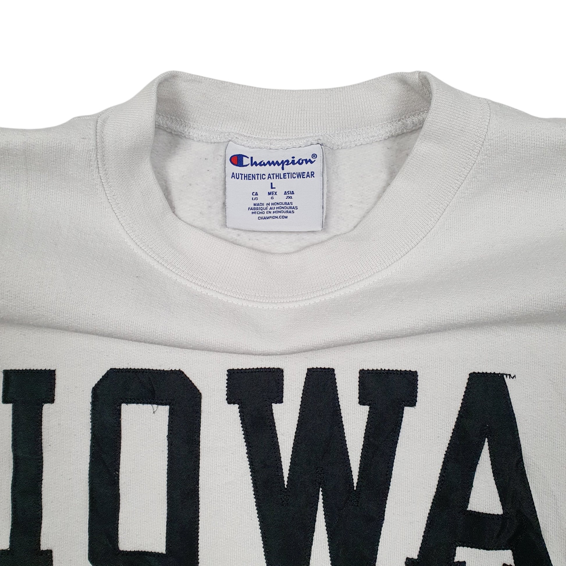 Mens White Champion Iwoa Crewneck Jumper