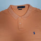 Mens Orange Polo Ralph Lauren Custom Fit Performance  Polo Shirt