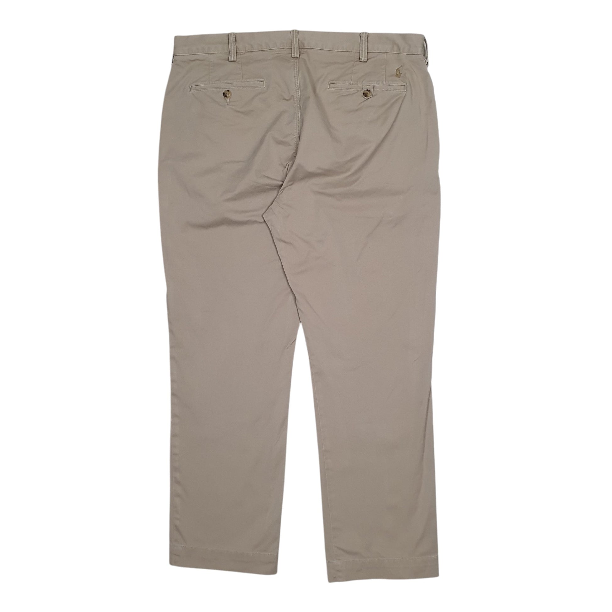 Mens Beige Polo Ralph Lauren Stretch Straight  Trousers